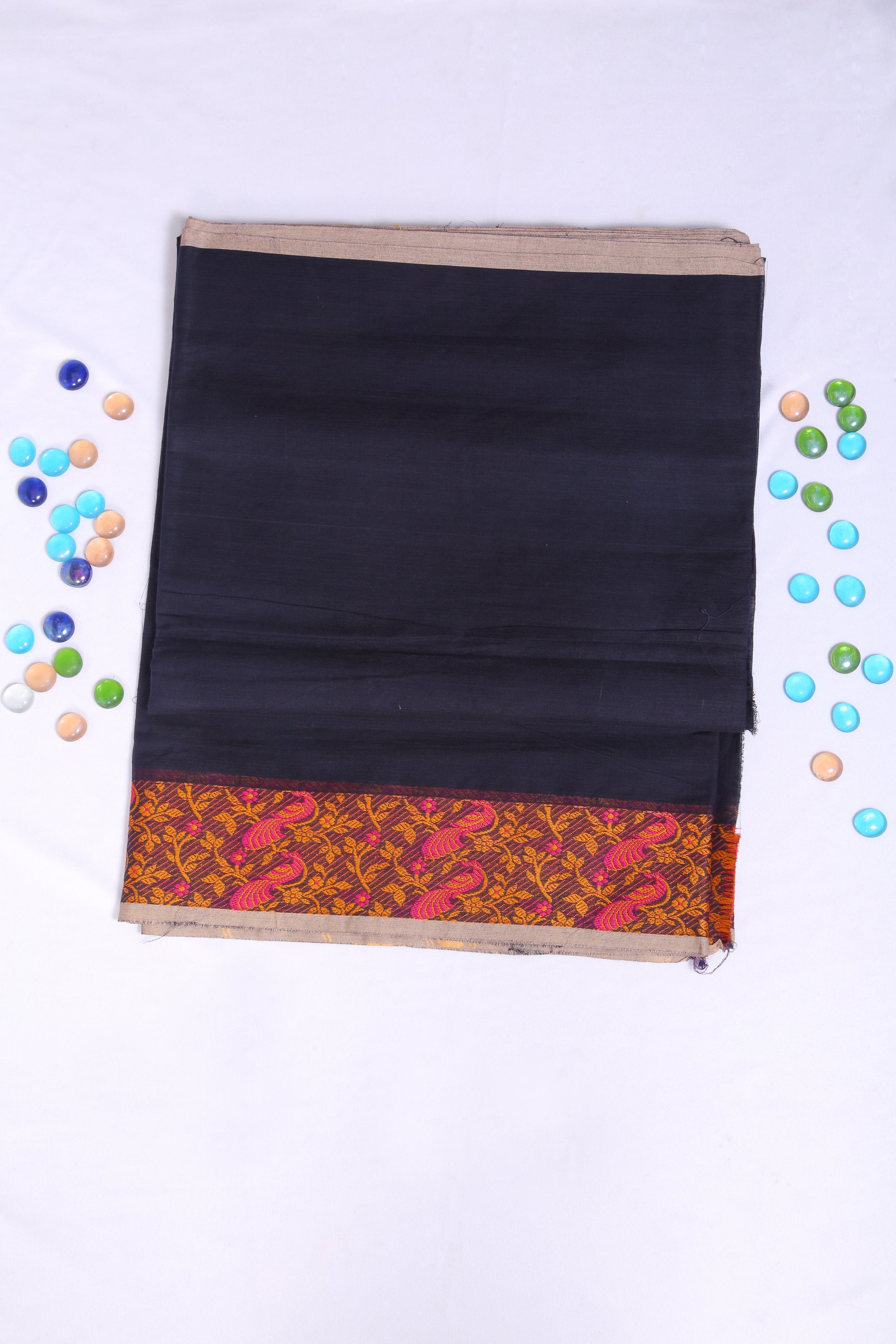 Running blouse, Pure Chettinad cotton Saree.